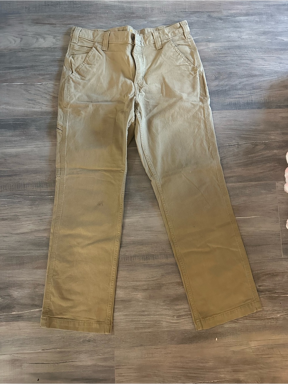 Carhartt Men's Khaki Relaxed Fit Pants- 32x30